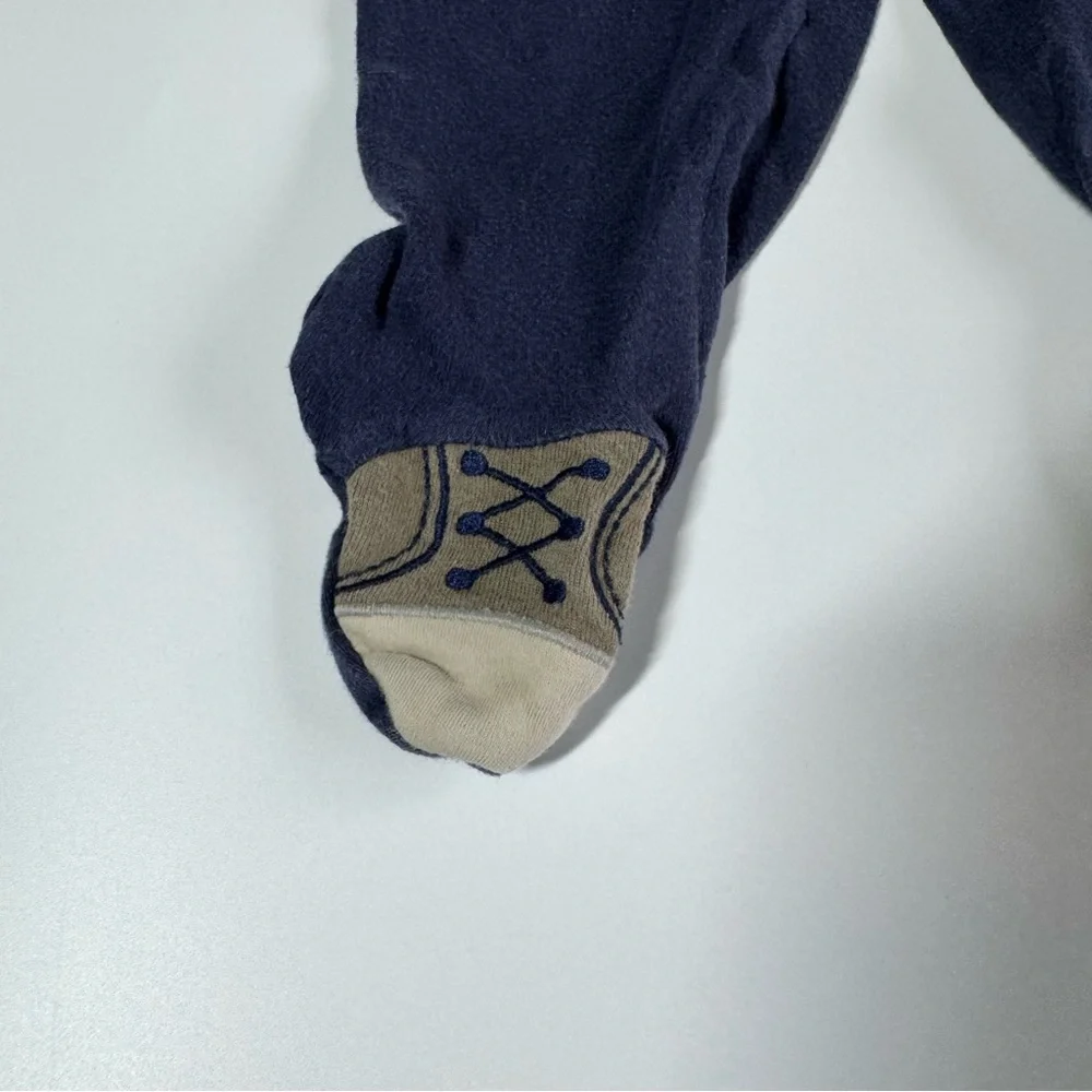 Baby Boy Pants Size 6 Months Carter’s Blue Gray Navy Baseball Sports Buttons - Picture 7 of 15